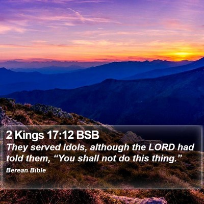 2 Kings 17:12 BSB Bible Verse Image