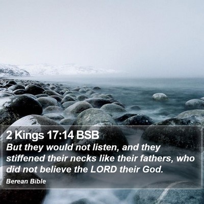 2 Kings 17:14 BSB Bible Verse Image