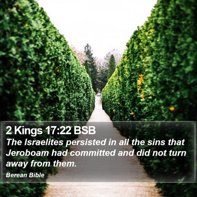 2 Kings 17:22 BSB Bible Verse Image