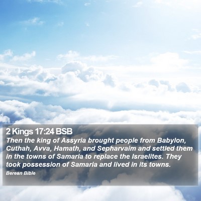 2 Kings 17:24 BSB Bible Verse Image
