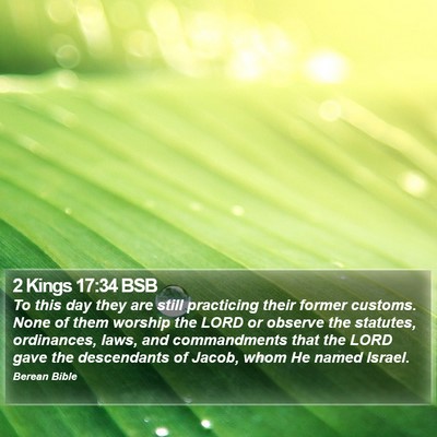2 Kings 17:34 BSB Bible Verse Image