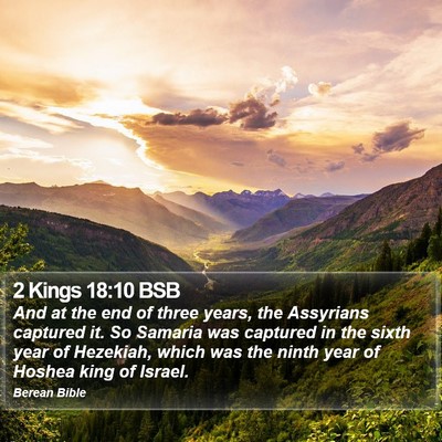 2 Kings 18:10 BSB Bible Verse Image
