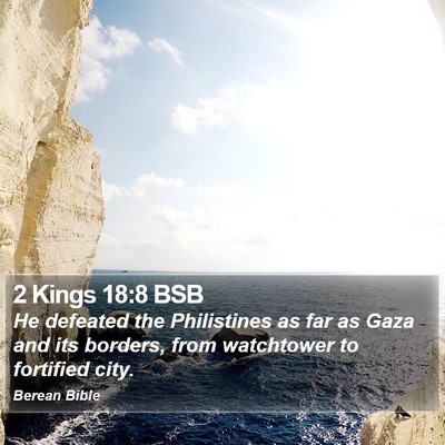 2 Kings 18:8 BSB Bible Verse Image
