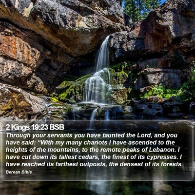 2 Kings 19:23 BSB Bible Verse Image