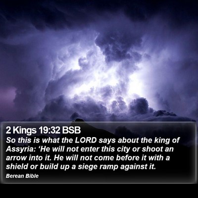 2 Kings 19:32 BSB Bible Verse Image