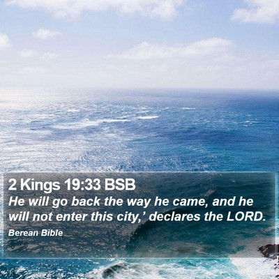 2 Kings 19:33 BSB Bible Verse Image