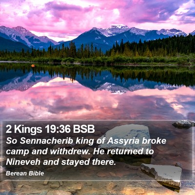 2 Kings 19:36 BSB Bible Verse Image