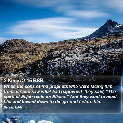 2 Kings 2:15 BSB Bible Verse Image