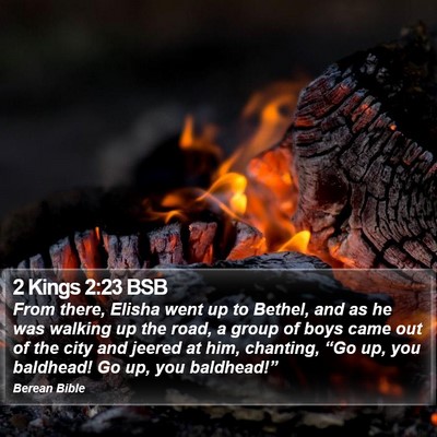 2 Kings 2:23 BSB Bible Verse Image