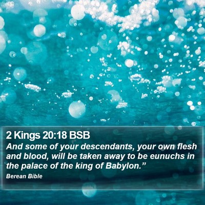 2 Kings 20:18 BSB Bible Verse Image