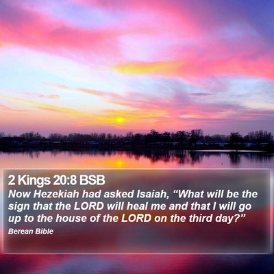 2 Kings 20:8 BSB Bible Verse Image