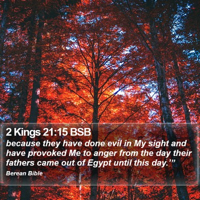 2 Kings 21:15 BSB Bible Verse Image