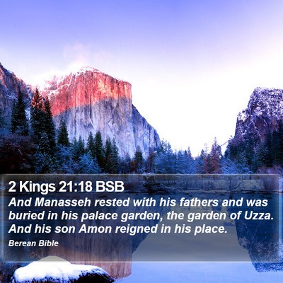 2 Kings 21:18 BSB Bible Verse Image