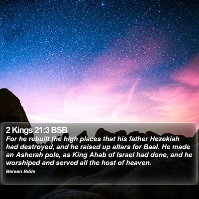 2 Kings 21:3 BSB Bible Verse Image