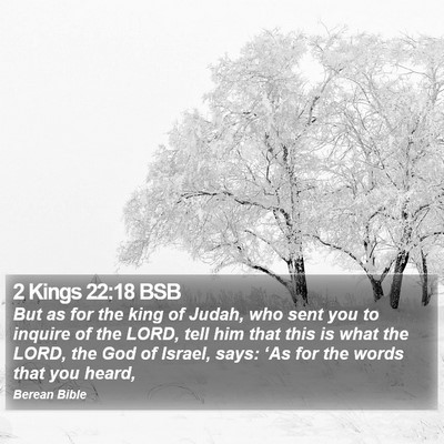 2 Kings 22:18 BSB Bible Verse Image