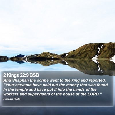 2 Kings 22:9 BSB Bible Verse Image