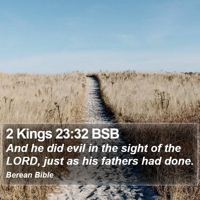 2 Kings 23:32 BSB Bible Verse Image