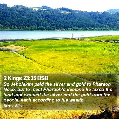 2 Kings 23:35 BSB Bible Verse Image