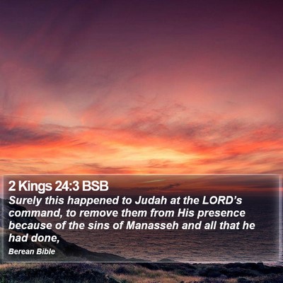 2 Kings 24:3 BSB Bible Verse Image