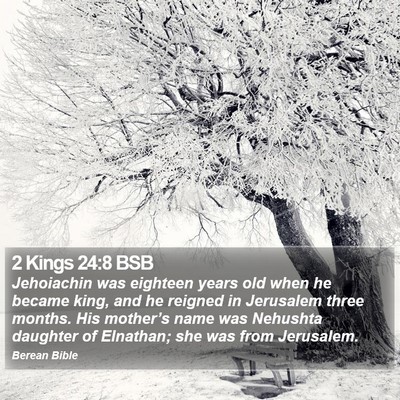 2 Kings 24:8 BSB Bible Verse Image
