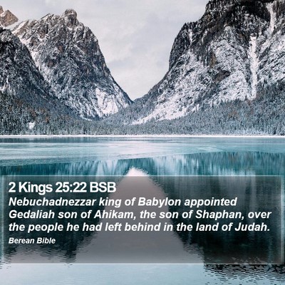 2 Kings 25:22 BSB Bible Verse Image