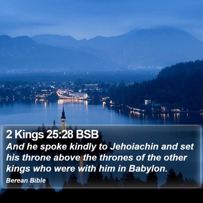 2 Kings 25:28 BSB Bible Verse Image