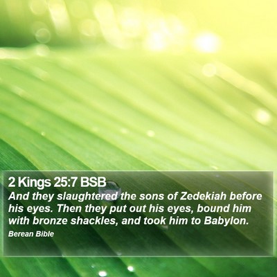 2 Kings 25:7 BSB Bible Verse Image