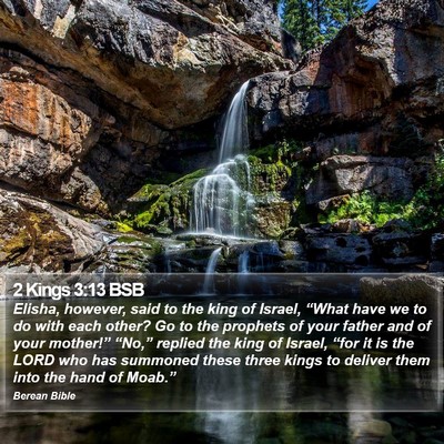 2 Kings 3:13 BSB Bible Verse Image