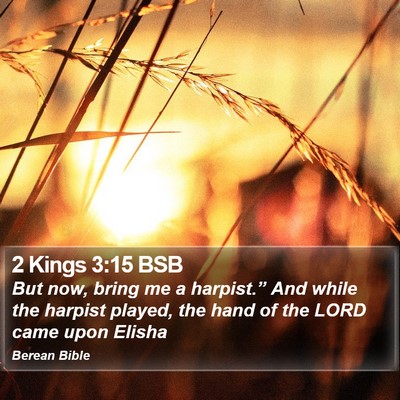 2 Kings 3:15 BSB Bible Verse Image
