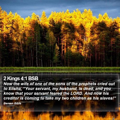 2 Kings 4:1 BSB Bible Verse Image