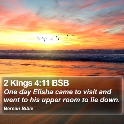2 Kings 4:11 BSB Bible Verse Image