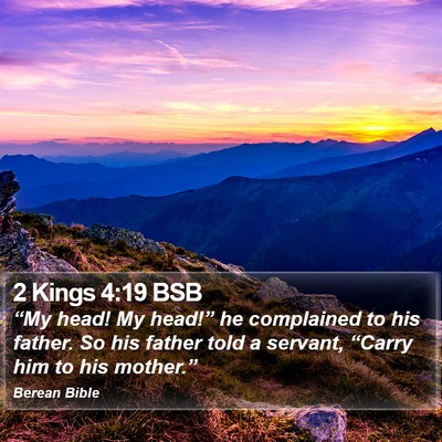 2 Kings 4:19 BSB Bible Verse Image