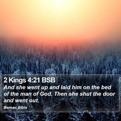 2 Kings 4:21 BSB Bible Verse Image