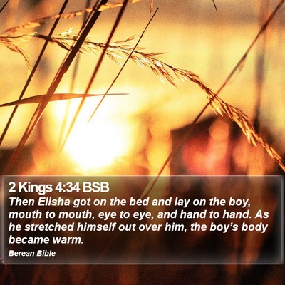 2 Kings 4:34 BSB Bible Verse Image