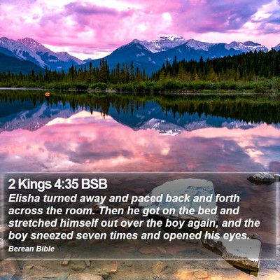 2 Kings 4:35 BSB Bible Verse Image
