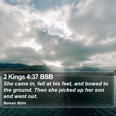 2 Kings 4:37 BSB Bible Verse Image