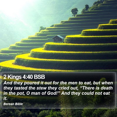 2 Kings 4:40 BSB Bible Verse Image