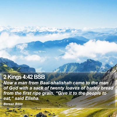 2 Kings 4:42 BSB Bible Verse Image
