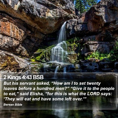 2 Kings 4:43 BSB Bible Verse Image