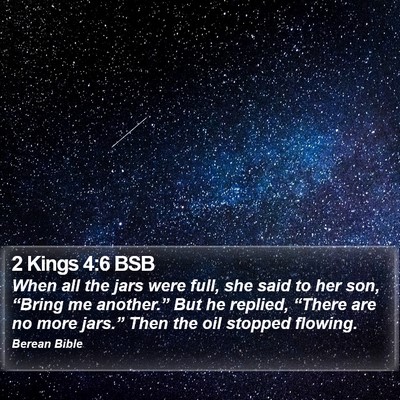2 Kings 4:6 BSB Bible Verse Image