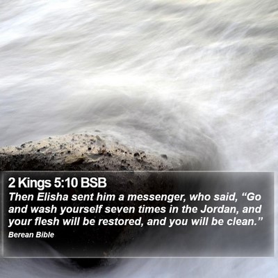 2 Kings 5:10 BSB Bible Verse Image