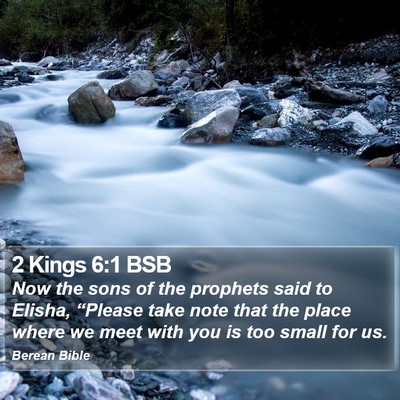 2 Kings 6:1 BSB Bible Verse Image