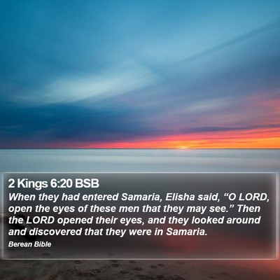 2 Kings 6:20 BSB Bible Verse Image