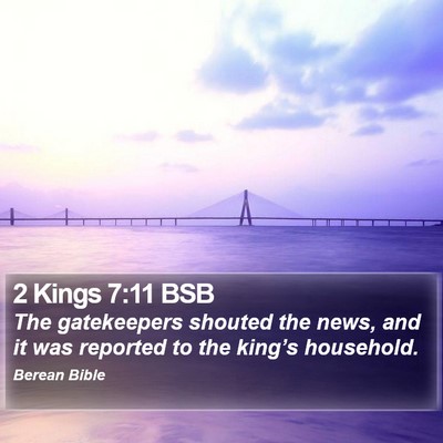 2 Kings 7:11 BSB Bible Verse Image