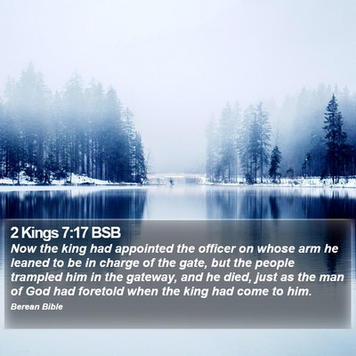 2 Kings 7:17 BSB Bible Verse Image