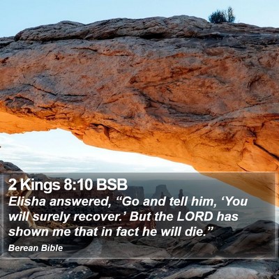 2 Kings 8:10 BSB Bible Verse Image
