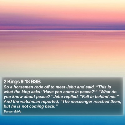2 Kings 9:18 BSB Bible Verse Image