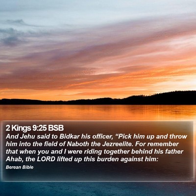 2 Kings 9:25 BSB Bible Verse Image