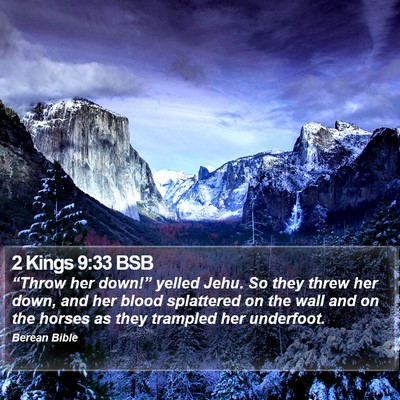 2 Kings 9:33 BSB Bible Verse Image