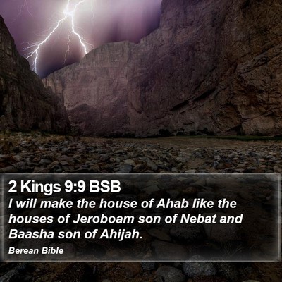 2 Kings 9:9 BSB Bible Verse Image